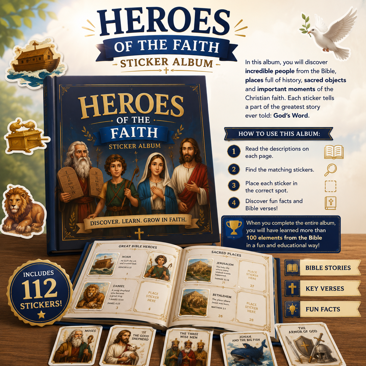 Heroes of the Faith - Sticker Album