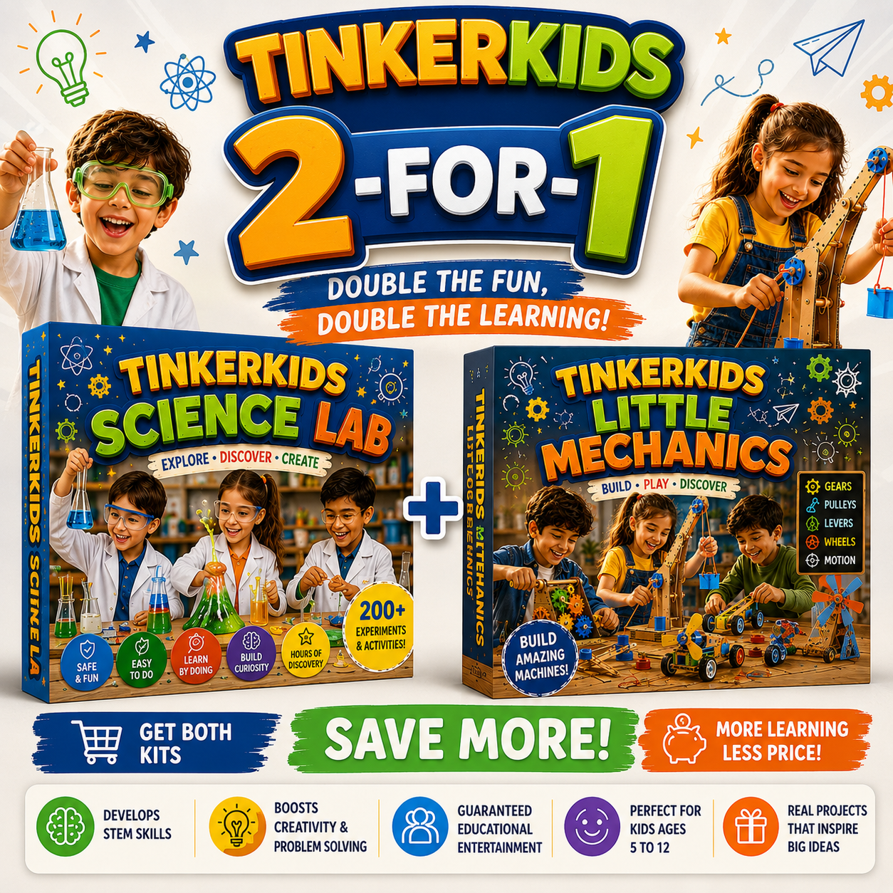 The 2-for-1 Pack: Science Lab + Little Mecanics